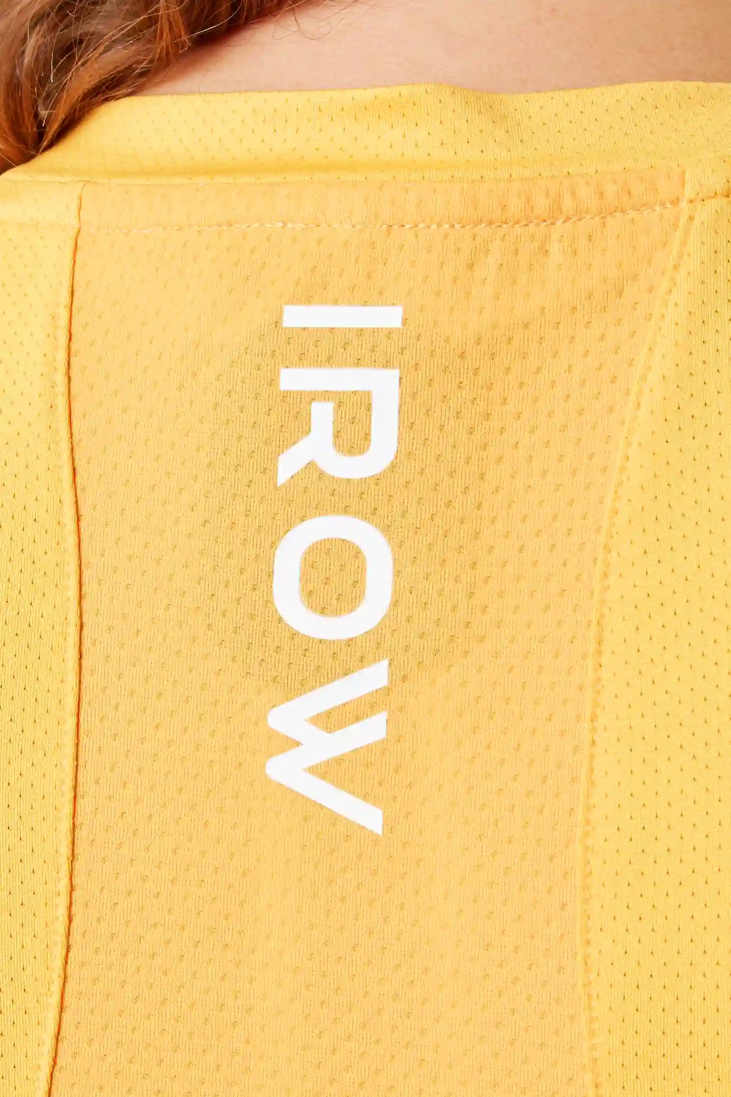 Orange short sleeve Aerocool performance crop top for women's rowing, running, yoga, gym and training